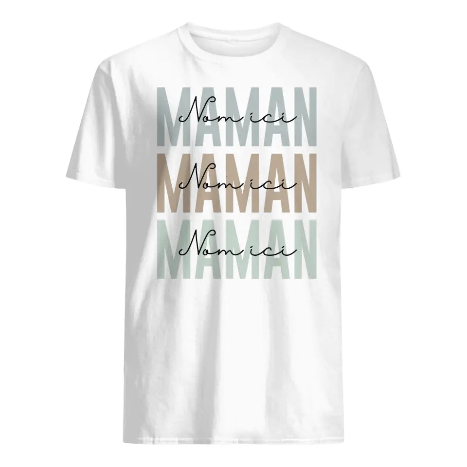 t shirt personnalise pour maman mere simple