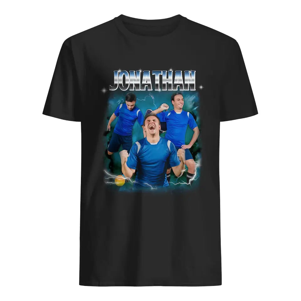 t shirt personnalise pour papa football bootleg tee 2