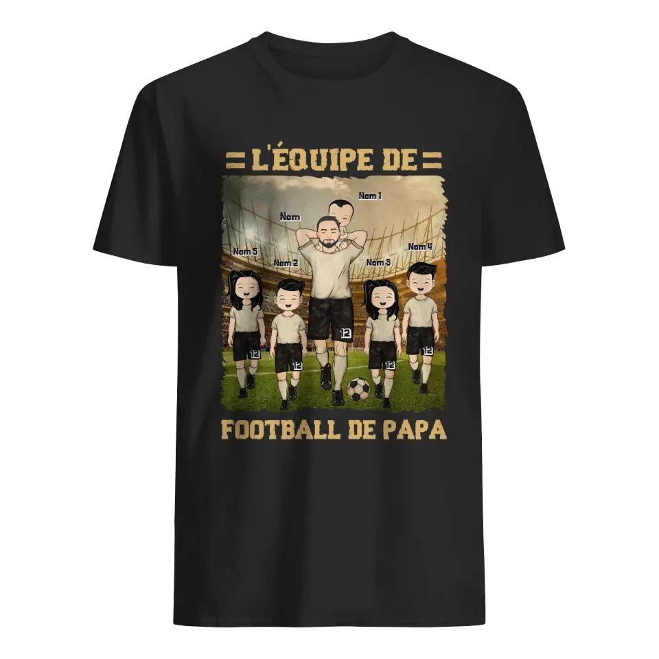 t shirt personnalise pour papa lequipe de football de papa v2