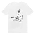 t shirt personnalise pour papa tenir la main papa
