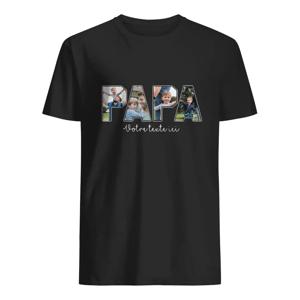 t shirt photo personnalise pour papa papa cadeau personnalise avec photos