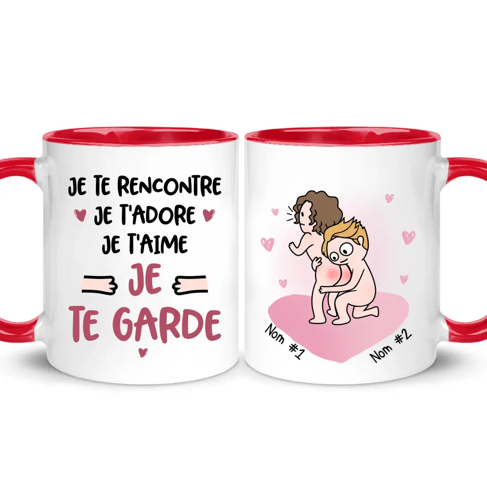 tasse personnalisee pour couple je te rencontre je te garde