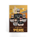 toile personnalisee pour pere cadeau personnalise pour papa je suis leur pere
