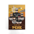 toile personnalisee pour pere cadeau personnalise pour papa je suis leur pere