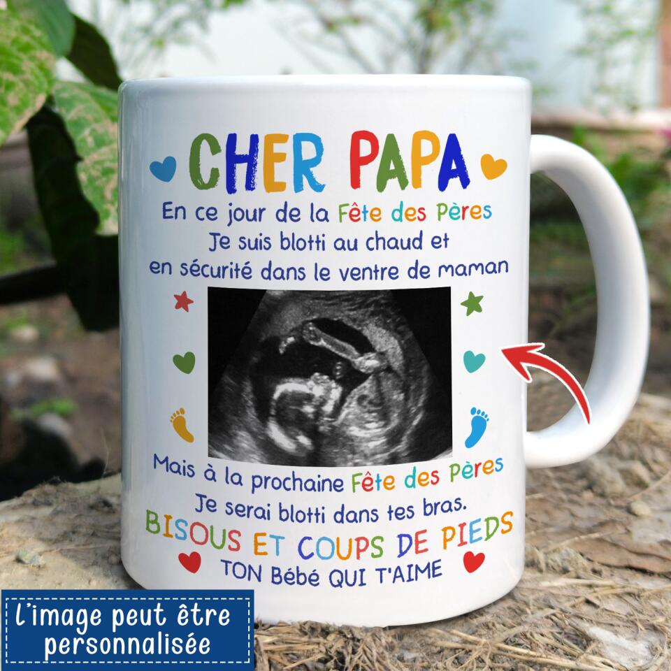 Mug Personnalisé - Chère Future Maman, En Ce Noël Je Suis Blotti