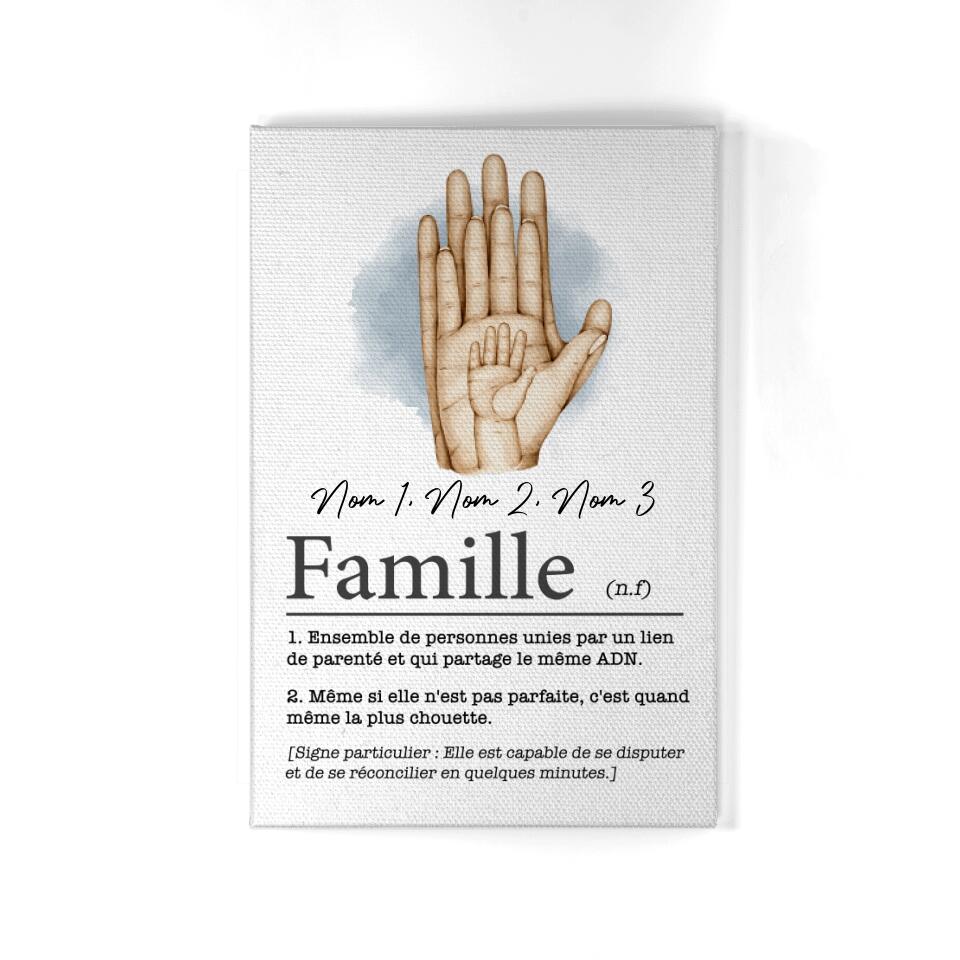 Toile Personnalisée - Cadeau Parfait Pour Papa Et Maman - TESCADEAUX