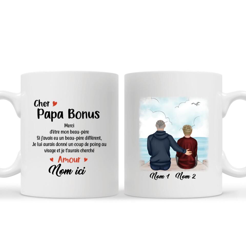 Tasse Mug Cadeau Beau Père- Beau Papa en Or - Idée Originale Anniversaire  Fête des Pères L'Esprit des Anges
