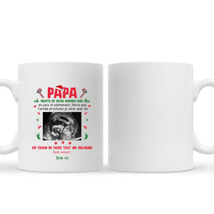 Mug personnalisé pour Papa | Cadeau personnalisé pour Son Père | Papa profite de ton dernier Noël