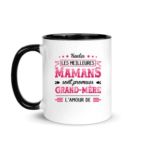 Mug personnalisé pour Maman | Cadeau personnalisé pour Sa Mère | Seules Les Meilleures Mamans Sont Promues Grand-Mère L'amour De
