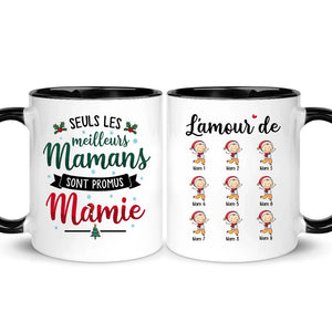 Mug personnalisé pour Mamie et Papi | Cadeau personnalisé pour Grandmère et Grandpère | Seules les meilleures mamans/papas sont promues mamie/papy