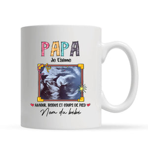 Tasse personnalisée pour Papa | Cadeau personnalisé pour Son Père | Papa Profite De Ta Dernière Fête Des Pères En Toute Tranquillité