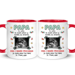 Mug personnalisé pour Papa | Cadeau personnalisé pour Son Père | Je serai dans le  ventre de maman