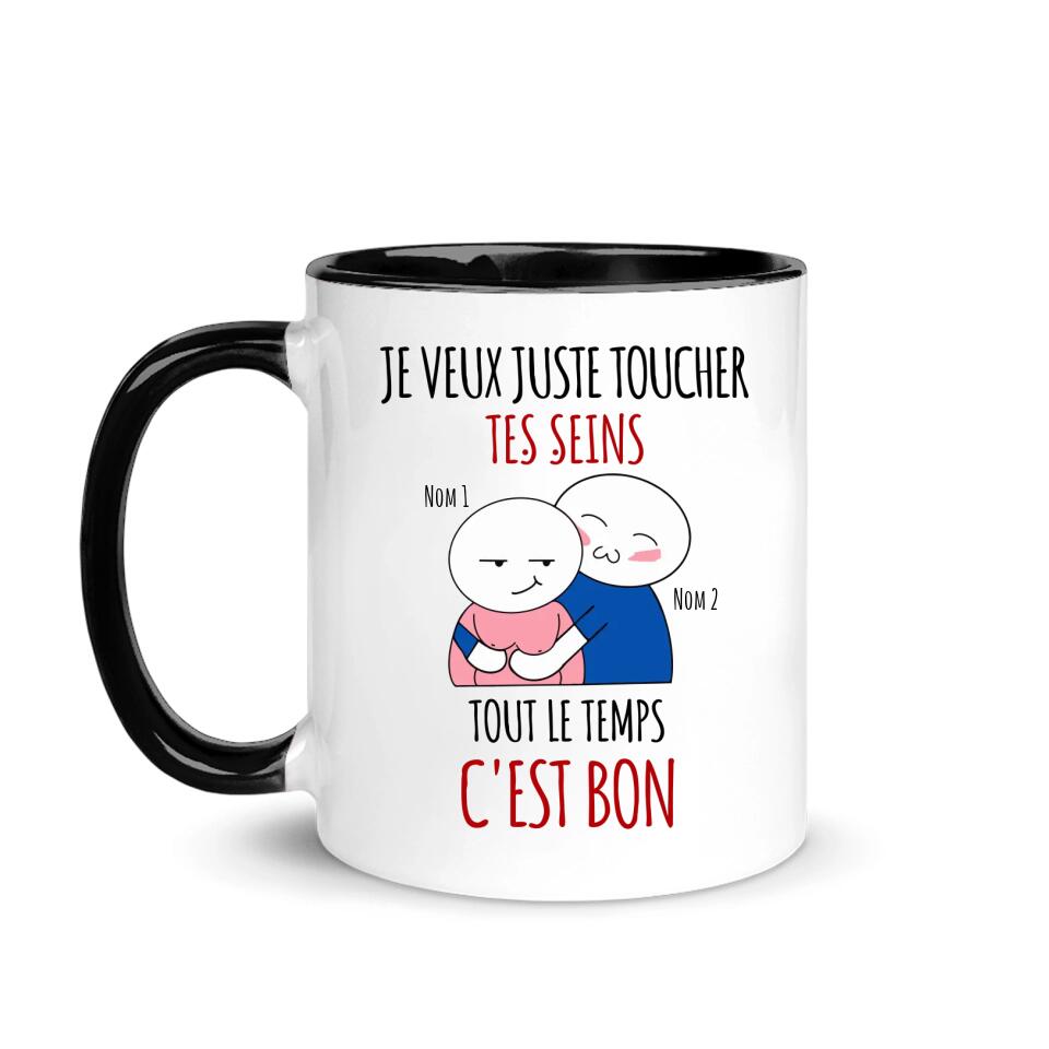 Mug Personnalisé - Je T'Aimerai Jusqu'au Bout Du Temps - TESCADEAUX