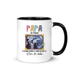 Tasse personnalisée pour Papa | Cadeau personnalisé pour Son Père | Papa Profite De Ta Dernière Fête Des Pères En Toute Tranquillité