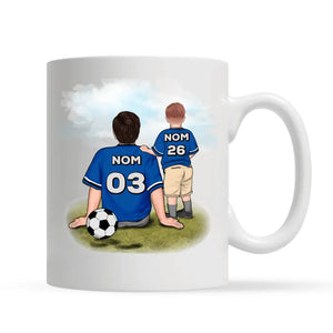 Tasse personnalisée pour Papa | Cadeau personnalisé pour Papa | Un Super Footballeur Donne Toujours Un Papa Exceptionnel