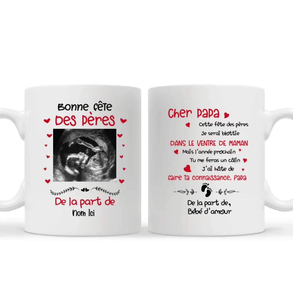 Tasse personnalisée pour papa | Cadeau personnalisé pour futur papa | Bonne fête des père papa