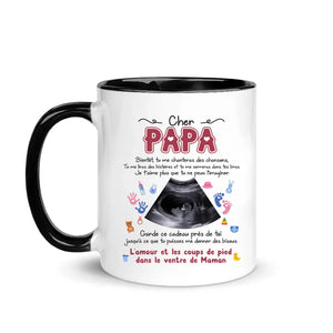 Tasse personnalisée pour Papa | Cadeau personnalisé pour Papa | Cher Papa Bébé Je t'aime