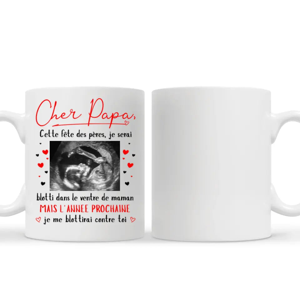 Tasse personnalisé pour papa | Cadeau personnalisé pour Son Père  | Cher Papa Cette Fête Des Pères