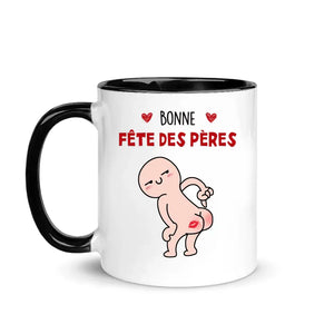 Tasse personnalisée pour Papa | Cadeau personnalisé pour Papa | Bonne fête des pères Merci de m'avoir essuyé