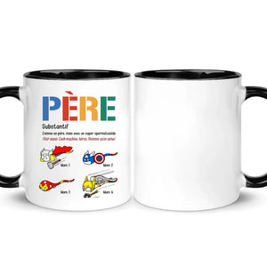 Tasse personnalisée pour Papa | Cadeau personnalisé pour Son Père | Som en far, men har super spermier