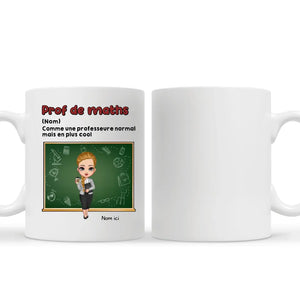 Tasse personnalisé pour professeure | Rentrée scolaire 2023 | Comme un professeur normal mais en plus cool