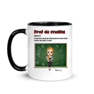 Tasse personnalisé pour professeure | Rentrée scolaire 2023 | Comme un professeur normal mais en plus cool