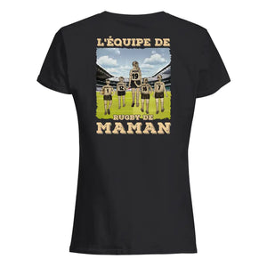 Henkilökohtainen T-paita äidille | Henkilökohtainen lahja äidille | Äidin rugbyjoukkue